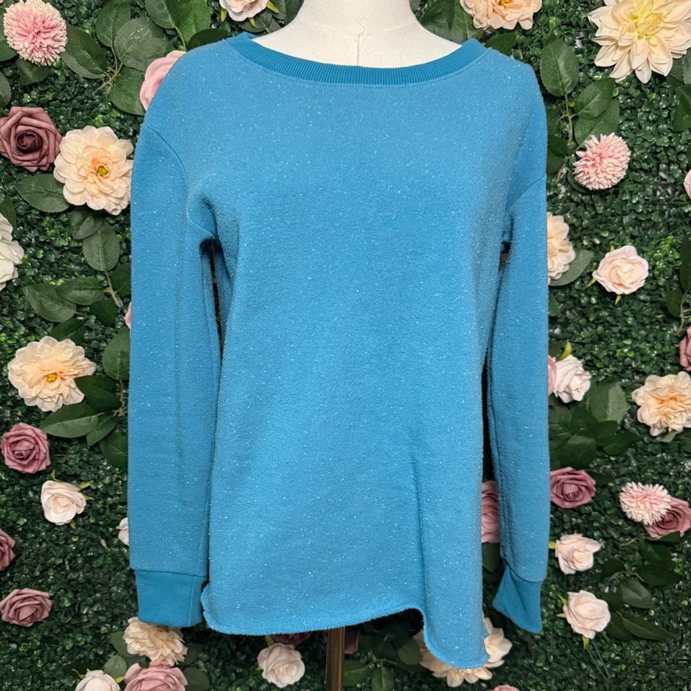 Beautiful Blue Speckled Sweatshirt